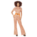 Orange - Front - Smiffys Womens-Ladies Authentic 70s Chic Costume