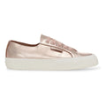 Rose Pink-Avorio - Side - Superga Womens-Ladies 2750 Nappa Leather Trainers