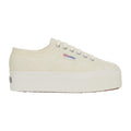 Natural Beige-Avorio - Front - Superga Unisex Adult 2790 Linea Up Down Trainers