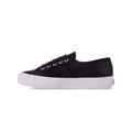 Black-White - Side - Superga Unisex Adult 2750 Efglu Leather Trainers