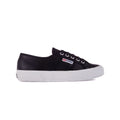 Black-White - Front - Superga Unisex Adult 2750 Efglu Leather Trainers
