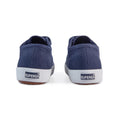 Navy-White - Back - Superga Childrens-Kids 2750 Easylite Touch Fastening Trainers