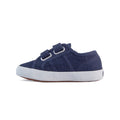 Navy-White - Side - Superga Childrens-Kids 2750 Easylite Touch Fastening Trainers
