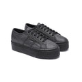 Total Black Hematite - Front - Superga Womens-Ladies 2790 Lamew Lace Up Trainers