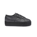 Total Black Hematite - Side - Superga Womens-Ladies 2790 Lamew Lace Up Trainers
