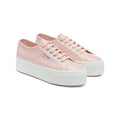 Pink Ish Iridescent - Front - Superga Womens-Ladies 2790 Lamew Lace Up Trainers