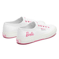 White-Pink - Back - Superga Womens-Ladies 2750 Barbie Terrycloth Trainers