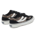 Black-White - Back - Superga Womens-Ladies 2941 Revolley Leopard Print Suede Trainers