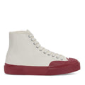 Off White-Red - Front - Superga Unisex Adult 2433 Collect High Tops