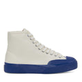 Off White-Blue - Front - Superga Unisex Adult 2433 Collect High Tops