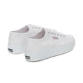 White - Back - Superga Womens-Ladies 2740 Lace Up Platforms