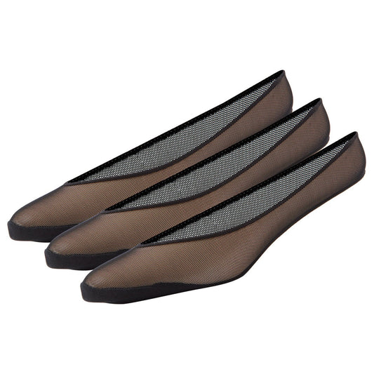 Black - Front - Superga Womens-Ladies No Show Socks (Pack of 3)