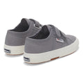 Grey Bluish-Avorio - Back - Superga Childrens-Kids 2750 Jstrap Trainers