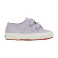 Violet Lilla-Avorio - Front - Superga Childrens-Kids 2750 Jstrap Trainers