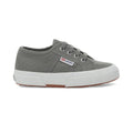 Grey Sage - Side - Superga Childrens-Kids 2750 Jcot Leather Trainers