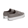 Grey Bluish-Avorio - Back - Superga Womens-Ladies 2730 Nappa Leather Lace Up Trainers