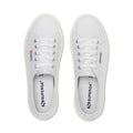 Optical White-Silver-Avorio - Lifestyle - Superga Womens-Ladies 2730 Nappa Leather Lace Up Trainers