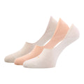 Orange-Beige-Light Beige - Back - Superga Womens-Ladies No Show Socks (Pack of 3)