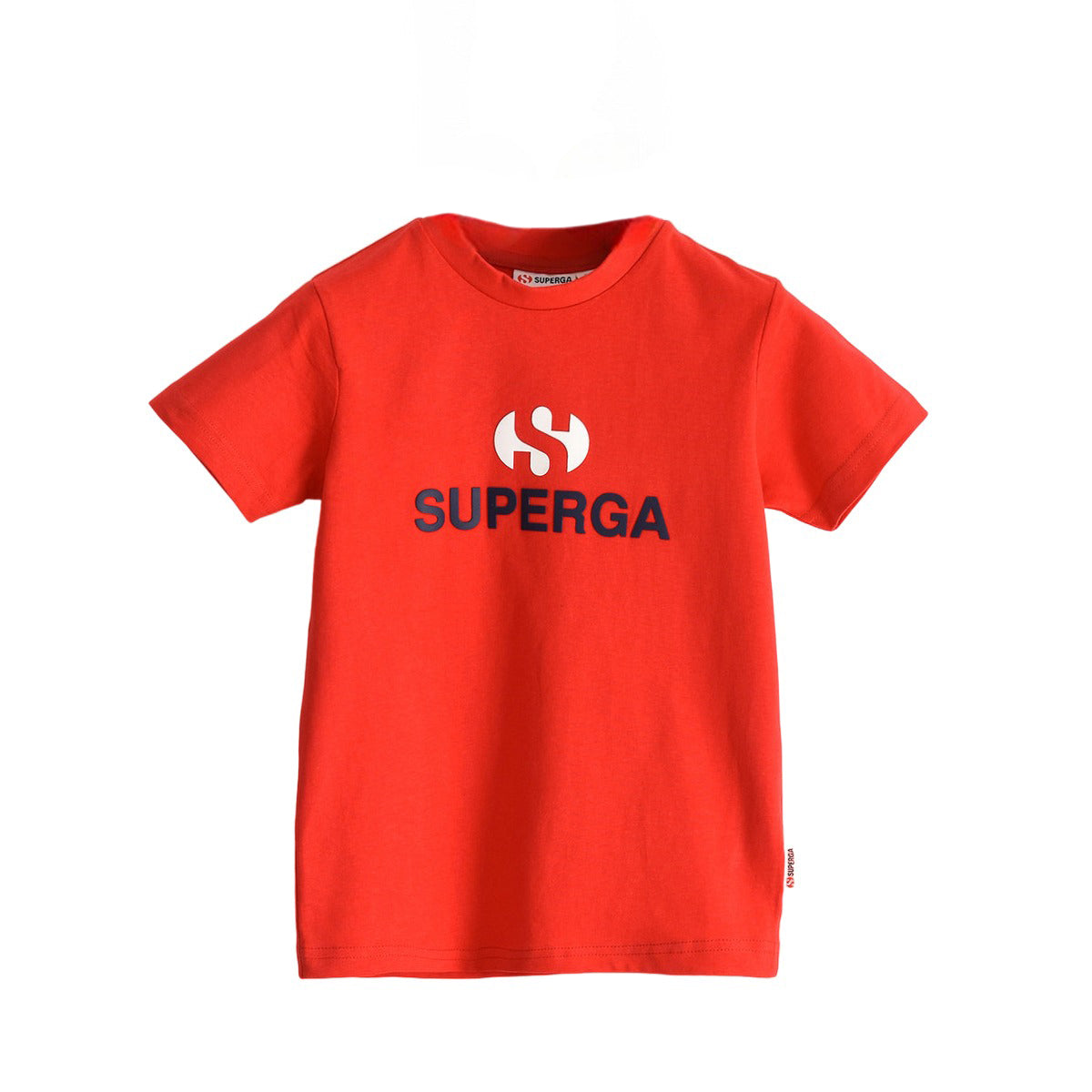 Red - Front - Superga Childrens-Kids Logo T-Shirt