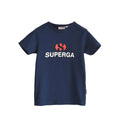 Navy - Front - Superga Childrens-Kids Logo T-Shirt