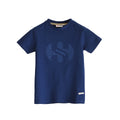Navy - Front - Superga Childrens-Kids Repeat Logo T-Shirt