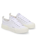 White-Off White - Front - Superga Unisex Adult 2660 Stripe Big Bumpers Trainers
