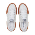 White-Gum - Lifestyle - Superga Unisex Adult 2660 Stripe Big Bumpers Trainers