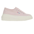 Pink Ish-Avorio - Back - Superga Womens-Ladies 2287 Bubble Trainers
