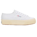White-Off White - Lifestyle - Superga Unisex Adult 2740 Linen Platform Trainers