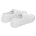 Total White - Back - Superga Womens-Ladies 2750 Sangallo Flower Trainers