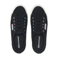 Black-White - Pack Shot - Superga Womens-Ladies 2750 Mesh Trainers