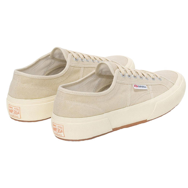 Light Beige-Off White - Back - Superga Mens 2750 OG Washed Cotton Trainers
