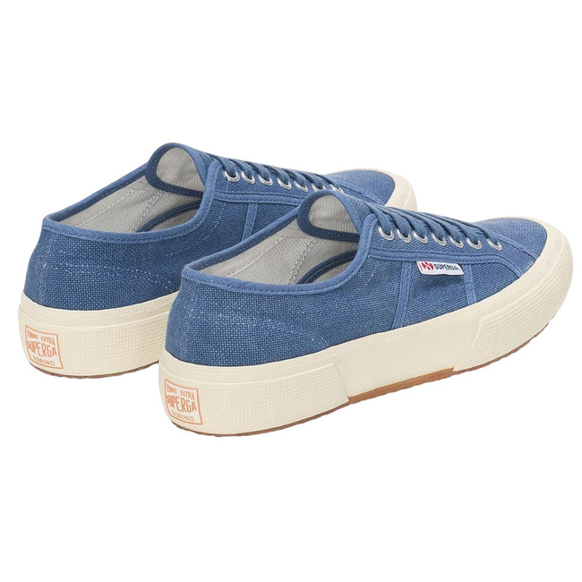 Navy-Off White - Back - Superga Mens 2750 OG Washed Cotton Trainers