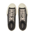 Volcano Grey-Off White - Side - Superga Mens 2433 Works Flesh Out Suede High Top Trainers