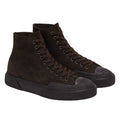 Coffee - Front - Superga Mens 2433 Works Flesh Out Suede High Top Trainers