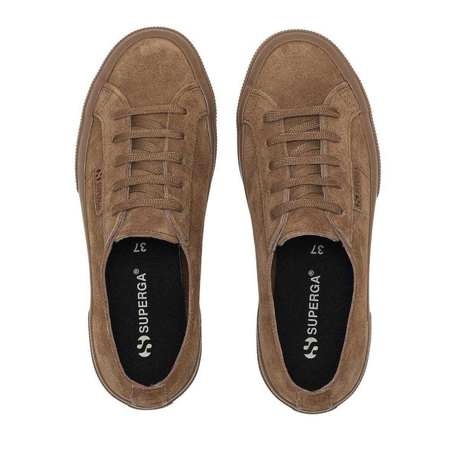 Caribou - Side - Superga Womens-Ladies Flesh Out Suede Trainers