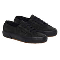 Full Black - Front - Superga Womens-Ladies Flesh Out Suede Trainers