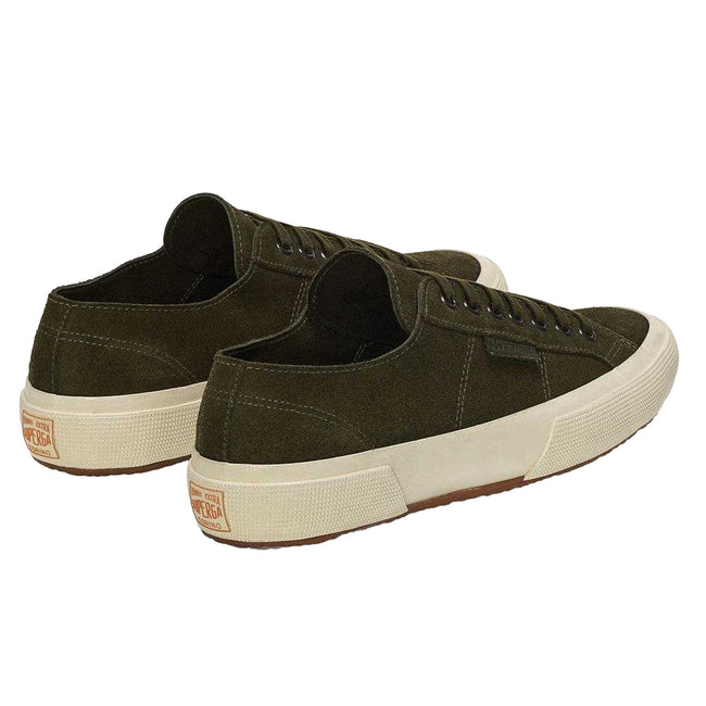 Academy Green-Off White - Back - Superga Unisex Adult OG Flesh Out Suede Trainers