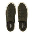 Academy Green-Off White - Side - Superga Unisex Adult OG Flesh Out Suede Trainers