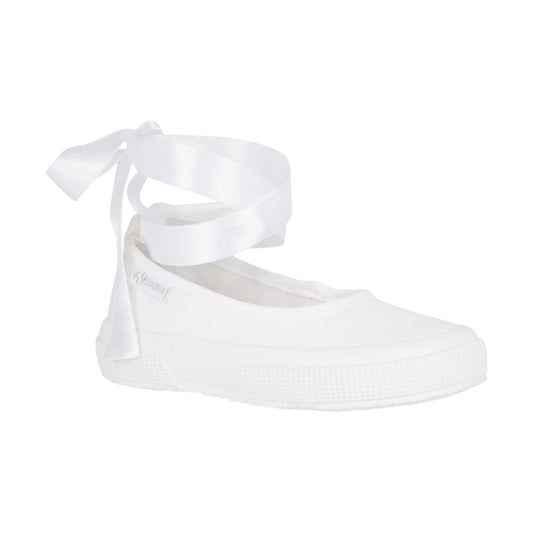 White - Front - Superga Childrens-Kids 2259 Ballerina Trainers