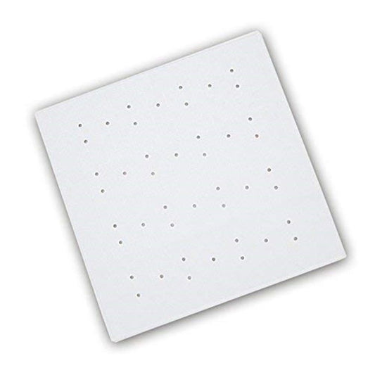 White - Front - Blue Canyon Square Rubber Shower Mat