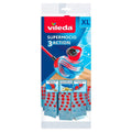 Red-Blue - Front - Vileda Supermocio Mop Head (Pack of 2)