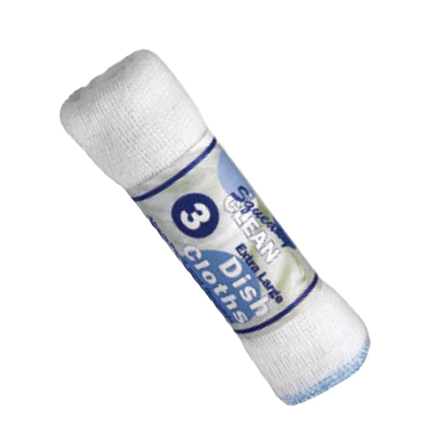 White - Back - Squeaky Clean Extra Large Dish Cloths (Pack of 3)