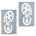 White-Blue - Front - Premier Santa Boot Stencil (Pack of 2)