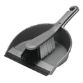 Grey - Front - Addis Metallic Dustpan and Brush