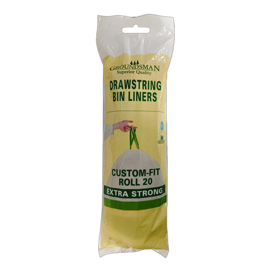 White-Green - Front - Groundsman Swing Bin Liners (Pack of 20)