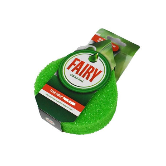 Green - Front - Fairy Teardrop Sponge Scourer