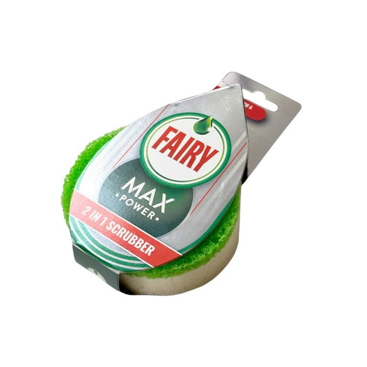 Green - Front - Fairy 2 in 1 Sponge Scourer
