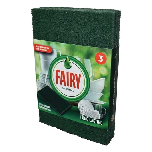 Green - Front - Addis Fairy Scouring Pads (Pack of 3)