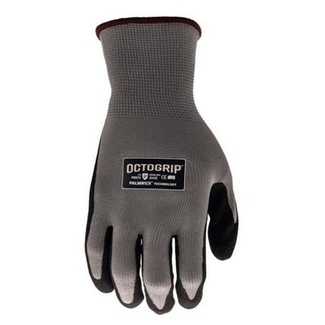 Grey - Front - Octogrip Hi Flex Nitrile Gloves